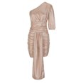 thumbnail image 4 of Bigersell Summer Dresses 2023 Fashion Women Summer Solid One-Shoulder Short Sleeve Mini Dress Plus Wrap Dress Style 25161, Female Knee Length Dresses M, 4 of 6