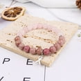 thumbnail image 3 of Breast Cancer Bracelet - Natural Stone Beads with Ribbon Charm Inspirational Gifts for Women, 3 of 7