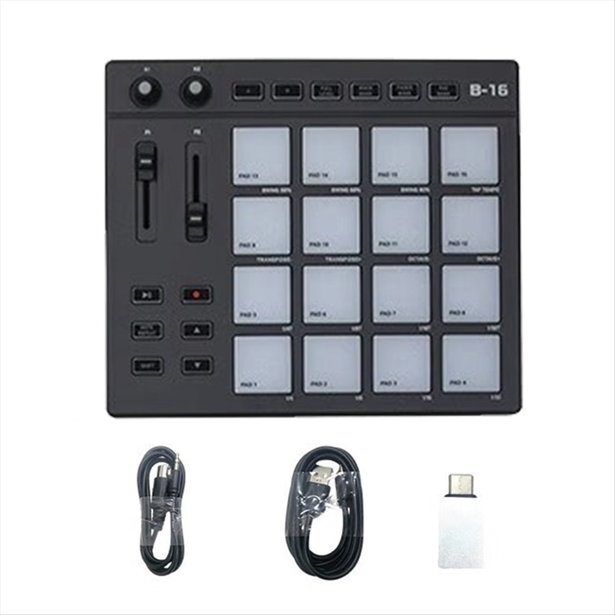 B16 MIDI Keyboard Percussion Pad - for Music Productio DJ Controller Arranger