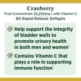 Nature's Bounty Cranberry with Vitamin C Softgels, 25,200 Mg, 60 Ct
