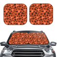 thumbnail image 2 of Windshield Sun Shade, halloween pumpkins spider web Foldable Car Sun Shade Windshield for Front, 2 Pieces, 2 of 7
