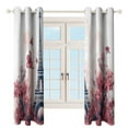 thumbnail image 3 of Blackout Curtains for Bedroom Eiffel Tower Full Room Darkening Grommet Curtains for Living Room,Thermal Insulated Ombre Drapes, 3 of 7