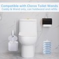thumbnail image 2 of 2 Pack Wall Mounted Holder for Clorox Toilet Wand, Compatible with Clorox Toilet Wand Holder only, White, Place on Both Sides, 2 of 4
