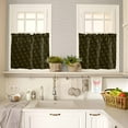 thumbnail image 4 of Merry Christmas Curtain Valances Set Bear and Tree Red Green Buffalo Plaid Kitchen Curtains 24&nbsp;inch Length Rod Pocket Valance and Tiers 3 Piece Set Small Bedroom Bathroom Laundry Decor, 4 of 7