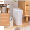 thumbnail image 2 of OULII Recycling Bin White Plastic for Waste Collection Kitchen 1Pcs, 2 of 7