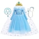 thumbnail image 1 of Vestido de princesa Elsa de Frozen para niños, ropa de manga larga, Cosplay de bola, capa de lentejuelas, malla Floral, regalo de Disney 2-10T Fivean unisex, 1 of 2