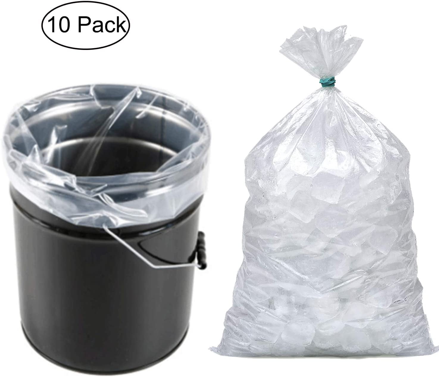 5 Gallon Heavy Duty Bucket Liner Bags For Brining Food Grade Leak Proof 10/Roll 