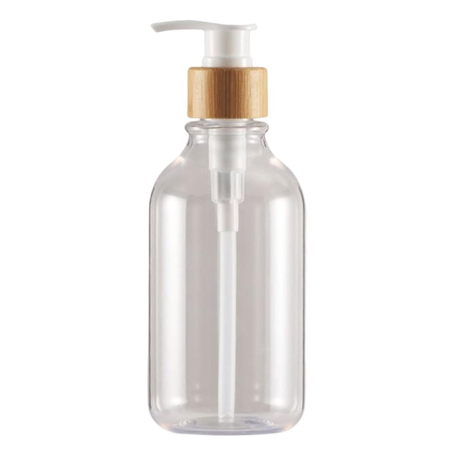 Botella con bomba recargable, contenedor portátil, tarro duradero, dispensador de jabón inastillable para mascotas, para humectante, jabón líquido Liso Claro 500ml Baoblaze Dispensador de jabón con bomba