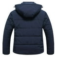 thumbnail image 2 of Chrisuno Women's Plus Size Winter Waterproof Thickened Fleece Lined Puffer Jacket Bubble Coat with Hood Navy Blue 3X, 2 of 5
