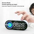 thumbnail image 2 of Linyer Stereo Subwoofer TF Portable Colorful Alarm Clock Stereos Wireless Bluetooth Desktop Long Endurance Office Study White G30Q, 2 of 8
