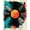 Multicolor Black Teal Orange Pink, Pattern 2, variant on ODIKA Record Vinyl Vintage Music Disc Abstract Equalizer Cd Shaped for Queen Size Bedroom, Under Bed, Master Suite, Foldable Easy Care