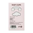 Glitter Cloud & Rainbow Hair Snap Clips, 2 Count