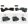 GCF Reclining Sofa Loveseat Chair Set Living Room SET