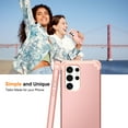 thumbnail image 6 of Dteck Case with Tempered Glass Screen Protector for Samsung Galaxy S25 Ultra ,Shockproof 3 Layer Heavy Duty Soft Silicone Rubber Bumper+Hard Plastic Hybrid Protective Cover,Rosegold, 6 of 6