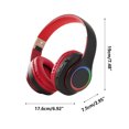 thumbnail image 3 of Bluetooth Headphones Over Ear, 65H Playtime and 6 EQ Music Modes Wireless Headphones with Mic, HiFi Stereo Foldable Lightweight Headset, Deep Bass for Home Office Cellphone PC Etc., 3 of 6