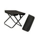 thumbnail image 5 of Taburete de camping, silla portátil, mini taburete plegable, reposapiés, silla plegable pequeña Negro Grande, 5 of 9