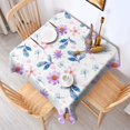 thumbnail image 6 of 42x42 Inch Waterproof Square Tablecloth, Thickened Polyester Table Cover for Dining & Parties, Floral Print, 6 of 6