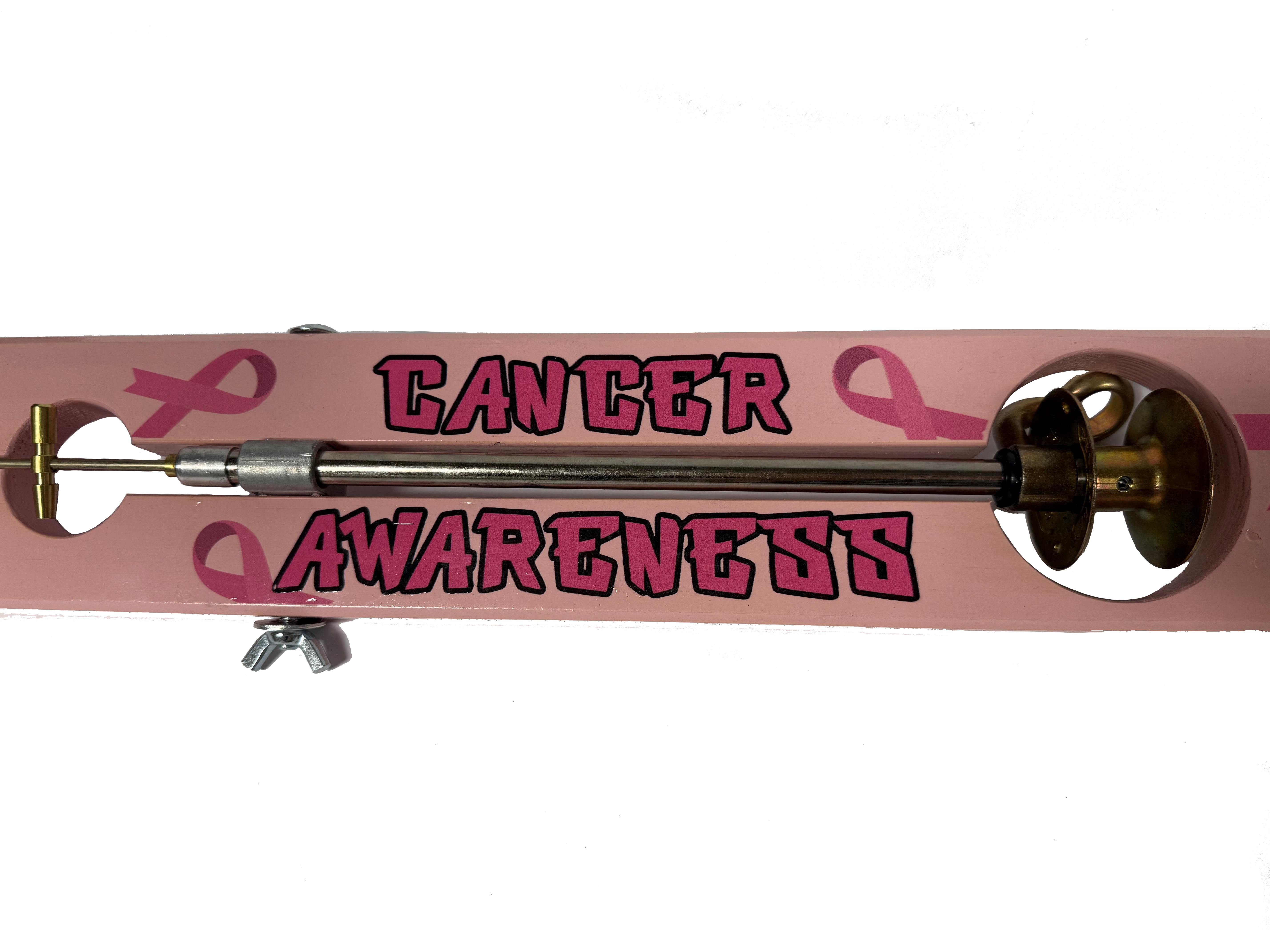 Beaver Dam Ice Fishing, 22" Breast Cancer Tip Up for Trout, Perch, Pike & Walleye