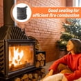 thumbnail image 3 of Twinkseal Wear-resistant Gaskets for Fireplaces 1 Roll of Elastic Sealing Rope for Wood Burning Stoves High-temperature Resistance Secure for Fireplaces, 3 of 8