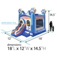 thumbnail image 2 of Pogo Bounce House Crossover Bounce House with Slide, Blue Puppy Dog, 2 of 7