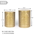 thumbnail image 3 of Joveco Pack of 2 Metal Accent Table,Decorative Round End Tables Nightstands, Outdoor Coffee Side Tables for Living Room Bedroom Office, 3 of 8