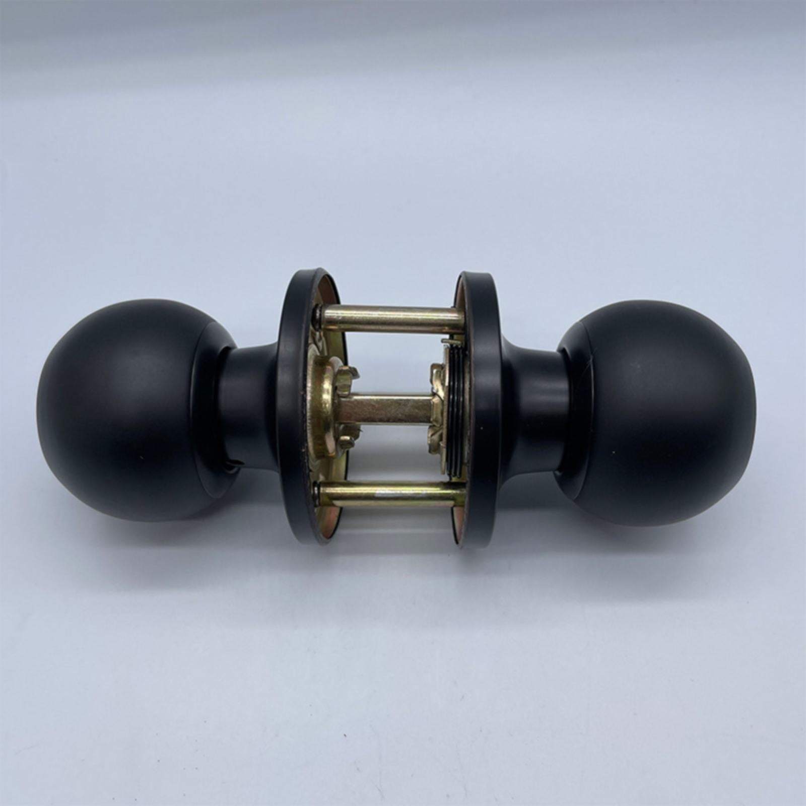 Clearance Faucet Hardware under $20,Keyed Alike Entry Door Knob And Single Cylinder Lockset Black Front Door Knob With Key And 1 Pack 2PC