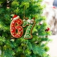 thumbnail image 4 of 67 Christmas Ornament, 67 Meme Ornament, 6 7 Ornaments for Christmas Tree Decorations, Home Office Party Supplies, Holiday Xmas Decorative Hanging Ornaments, for Grandkids, 4 of 7