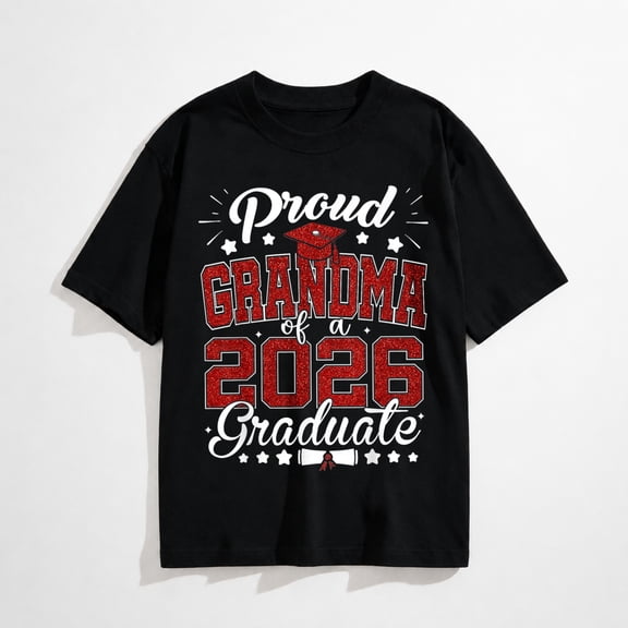 Proud Grandma of A 2026 Graduate Senior 2026 Graduation T-Shirt