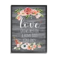 thumbnail image 2 of Stupell Industries Love Grows Best Motivational Family Phrase Rustic Flowers, 11 x 14, Design by ND Art, 2 of 5