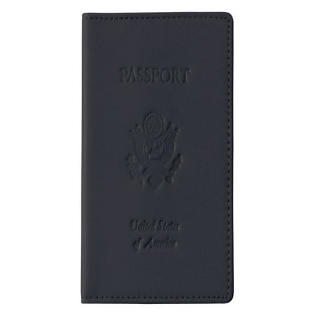 Debossed Passport Jacket - Black
