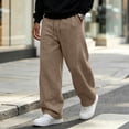 thumbnail image 2 of TQWQT Men's Loose Fit Sweatpants Drawstring Elastic Waist Casual Joggers Streetwear Oversized Wide Leg Pants With Pockets Solid Color Lounge Trousers Athletic Running Bottoms, 2 of 7
