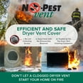 NOPEST VENT, Exclusive Dual Door Dryer Vent Cover 4 inch, Made in USA