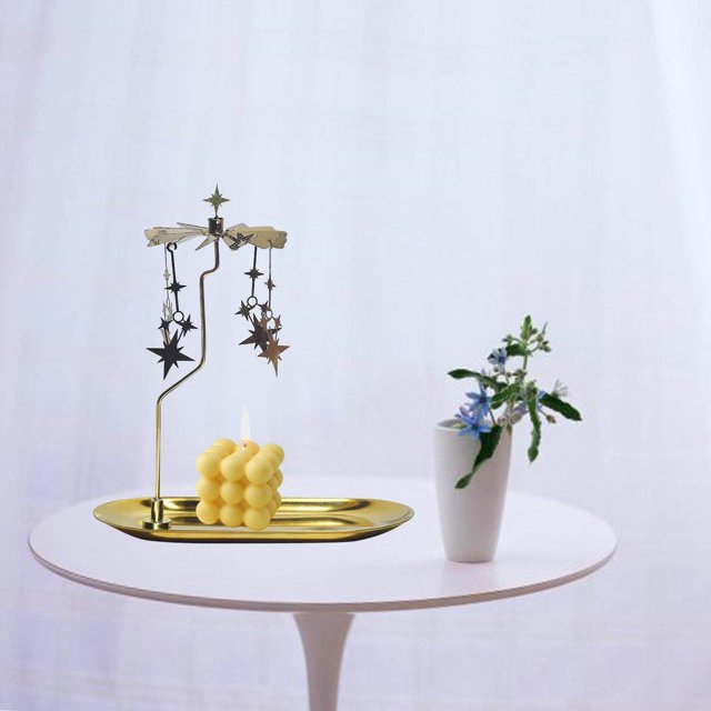 fastboy Rotary Rotating Tea Light Candle Holder Living Room Stars