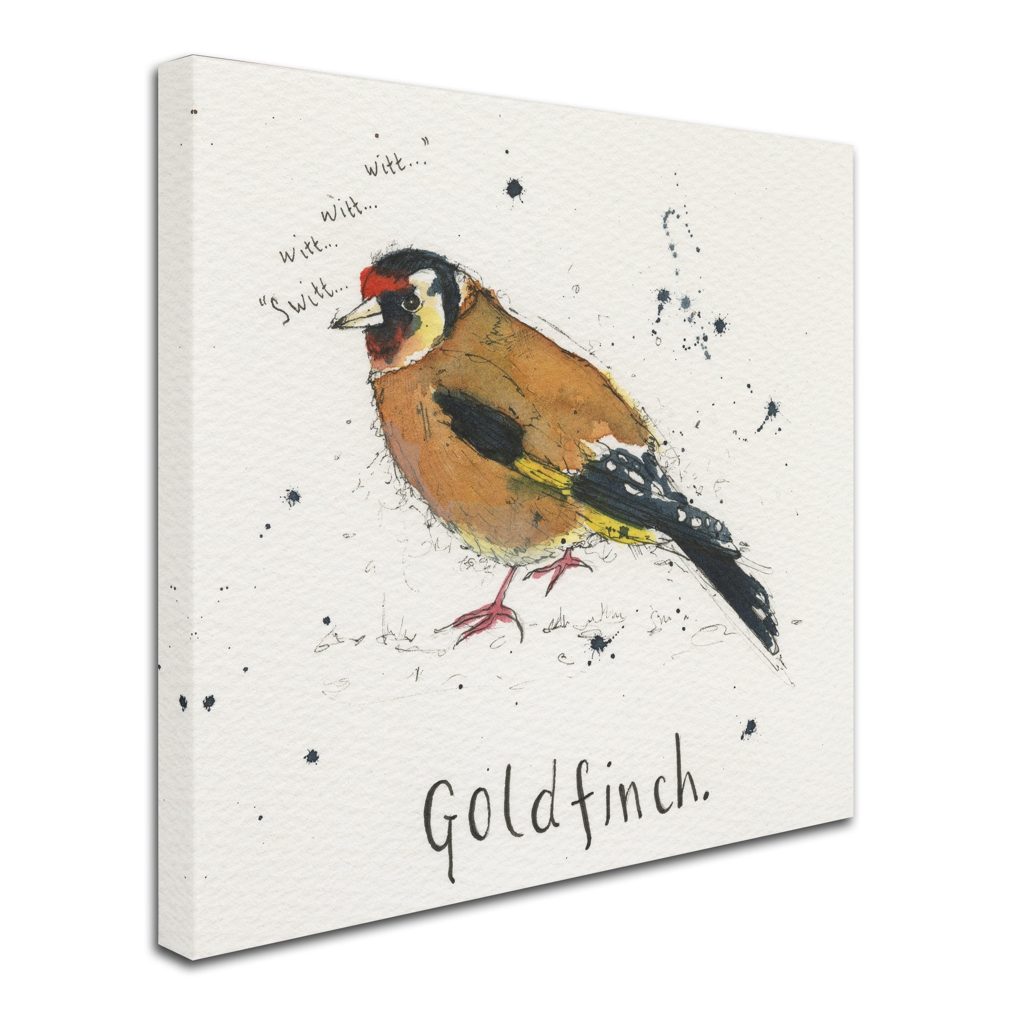 Trademark Fine Art 'Goldfinch' Canvas Art by Michelle Campbell
