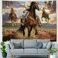 thumbnail image 4 of Orinice Horse Cowboy Tapestry Wall Hanging Unique Style Graphic Tapestries Home Wall Decor Art Living Room Bedroom Farmhouse Dorm 50x40inch, 4 of 6