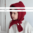 thumbnail image 3 of LIJCC Kid’s Balaclava Knit Hooded Accessory – Soft Fabric for Delicate Skin, Adjustable Tie Closure, Neutral Tone for Outfit Matching, Warm for Cool Days, 3 of 5