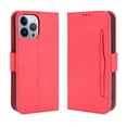 thumbnail image 1 of Case for iPhone 14 Pro Max Cover Adjustable Detachable Card Holder Magnetic closure Leather Wallet Case - Red, 1 of 5