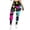 Yoga 2#Blue, variant on WAYUTE Yoga Pants Women Tummy Control Stylish Prints Soft Sports Yoga Trousers Stretchy Fit Trendy for Laides Running 2XL