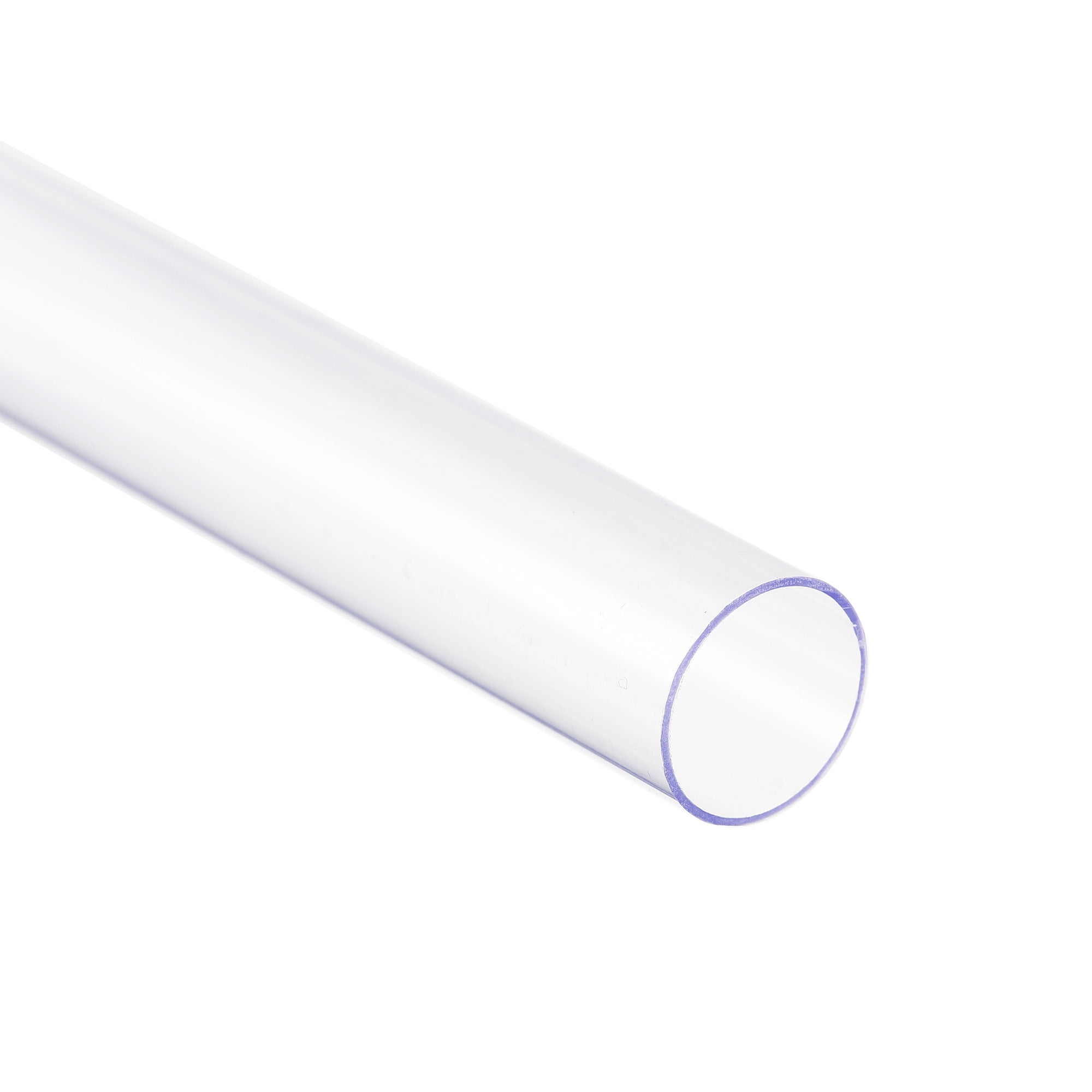 Tube polycarbonate transparent rouge brillant - Diam.30x28mm Long.2,4m