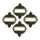 thumbnail image 1 of 4 Unids Estantes pequeña sala Tarjeta Etiqueta Titular de La Etiqueta Encaje de Metal para Joyero Bronce, 1 of 7
