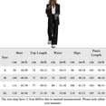 thumbnail image 2 of Pantalones Trajes de traje de dos piezas para mujer Conjuntos de traje casual de negocios de color sólido Primavera Otoño Kuymtek Negro T L para Mujer, 2 of 6