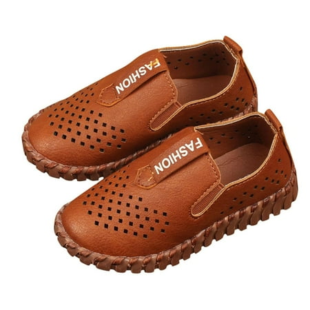 

Children Infants Kid Boys Girls Letter Leather Hollow Formal Casual Lovely Shoes Child Footwear