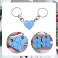 thumbnail image 4 of Heart Keychain Set, 2 Piece Keychain Heart for Two Heart Keychain Couple Keychains Valentine's Day Gift for Girlfriend Boyfriend, 4 of 5