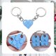 thumbnail image 4 of Heart Keychain Set, 2 Piece Keychain Heart for Two Heart Keychain Couple Keychains Valentine's Day Gift for Girlfriend Boyfriend, 4 of 5