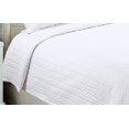 thumbnail image 3 of Marina Decoration Embroidered Stitching Coverlet Bedspread Ultra Soft Solid Bedding Summer Quilt Set with Quilted Sham, White Herringbone Pattern, 3 of 5
