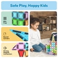 thumbnail image 2 of PICASSO-TILES 67PCS Nano Magnetic Tile Travel Size Mini Portable Building Blocks Playset with Storage Bag, STEM Educational Toy for Kids, 2 of 9