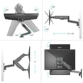 thumbnail image 6 of ONKRON Gas Spring Wall Monitor Mount for 13–32” Screen, Wall Mount TV Bracket with Arm, 6 of 10