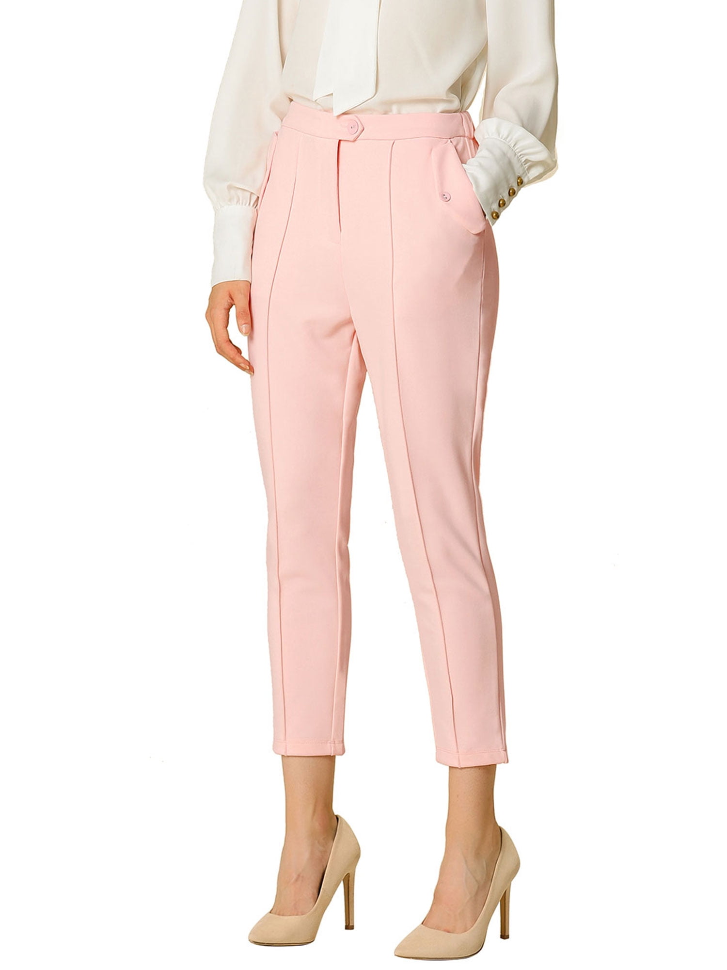 slim work pants womens