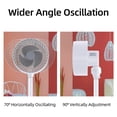 thumbnail image 4 of Ventilador de pie Simple Deluxe de 7 pulgadas, 3 velocidades y 3 modos, temporizador de 15 horas, ventilador de circulación oscilante de 70°, con control remoto, ventilador de circulación de aire para, 4 of 5