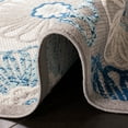 thumbnail image 6 of SAFAVIEH Cabana Aria Cream/Red 2'X8' Runner Indoor/Outdoor Runner Rug Grey/Blue, 2' x 8', 6 of 12